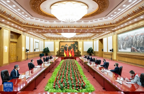 習近平會見德國總理朔爾茨