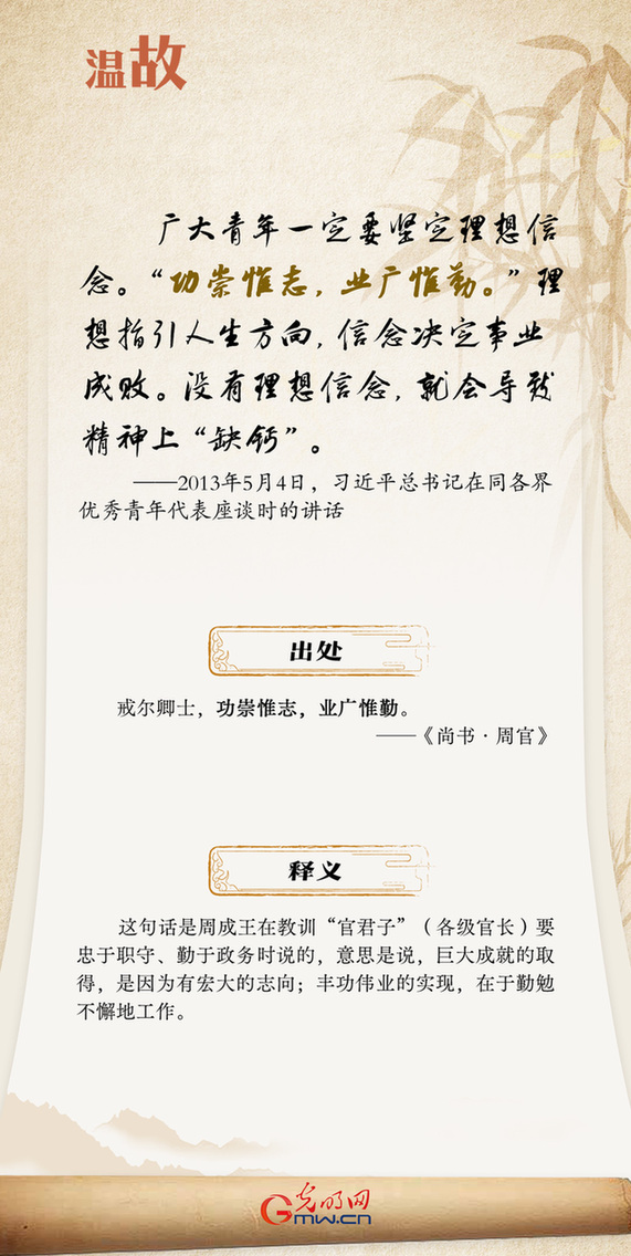 海報丨習(xí)近平總書記這樣用古語勉勵新時代青年 海報丨習(xí)近平總書記這樣用古語勉勵新時代青年