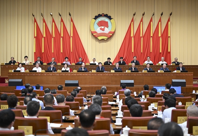 全國(guó)政協(xié)十四屆常委會(huì)第七次會(huì)議開(kāi)幕 王滬寧主持 丁薛祥作報(bào)告