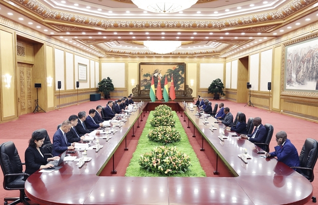 習近平會見幾內亞比紹總統恩巴洛