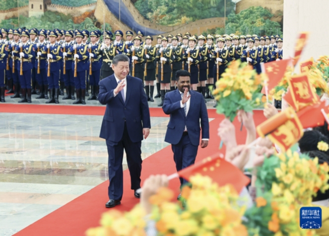 習近平同斯里蘭卡總統迪薩納亞克會談