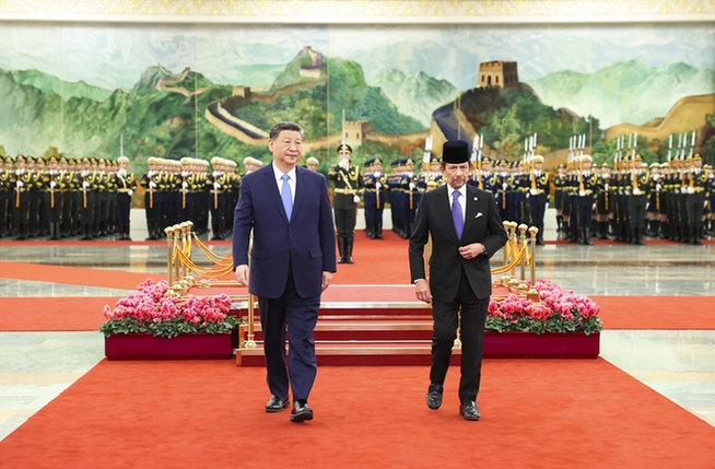 習(xí)近平同文萊蘇丹哈桑納爾會(huì)談