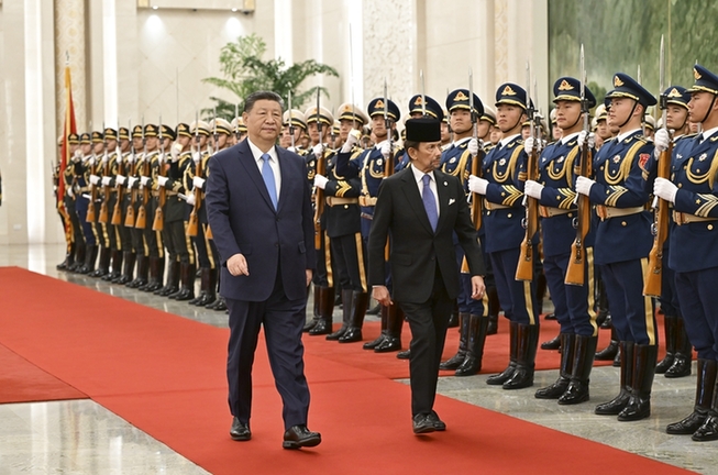 習(xí)近平同文萊蘇丹哈桑納爾會(huì)談