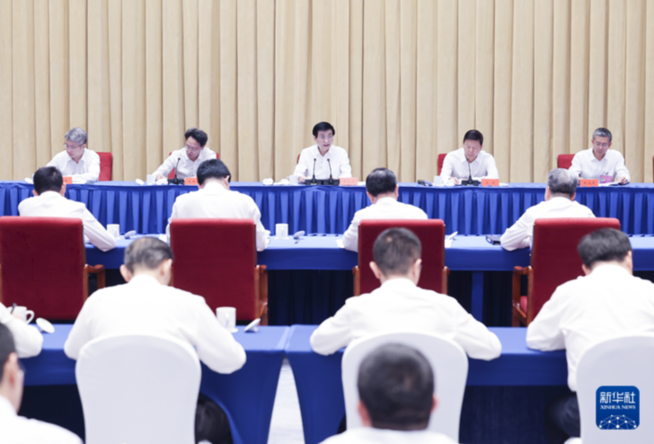 王滬寧在兩岸融合發展示范區建設專題推進會上強調 高質量建設兩岸融合發展示范區