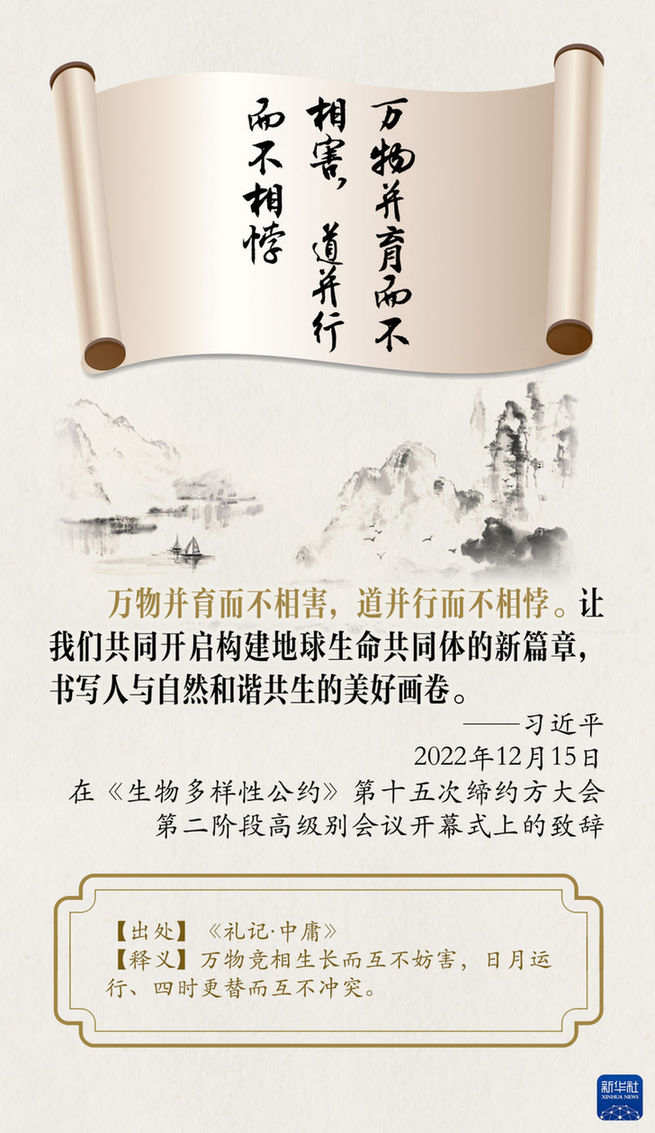 創意海報|總書記引經據典論生態文明