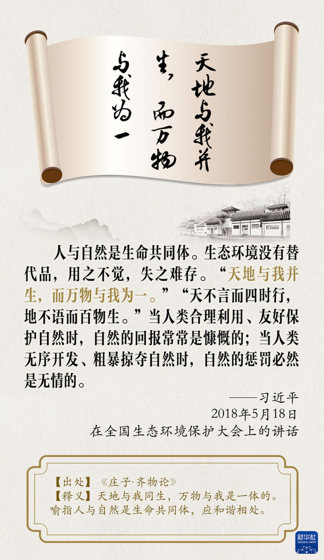 創意海報|總書記引經據典論生態文明