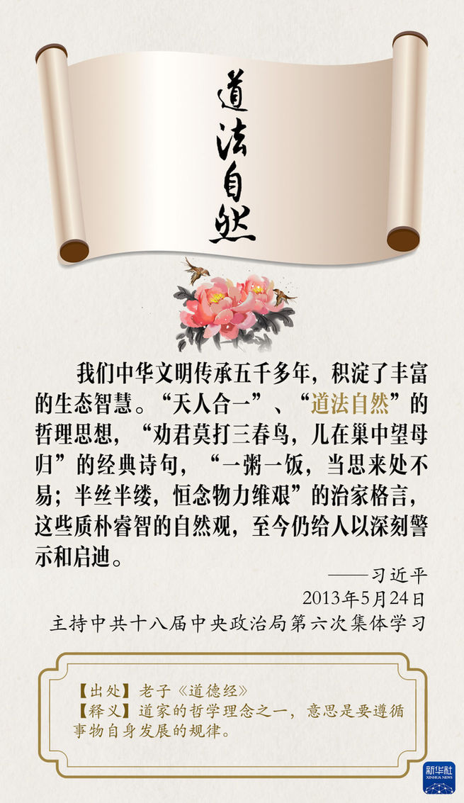 創意海報|總書記引經據典論生態文明