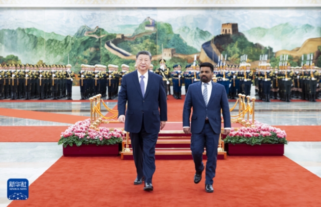 習近平同斯里蘭卡總統迪薩納亞克會談